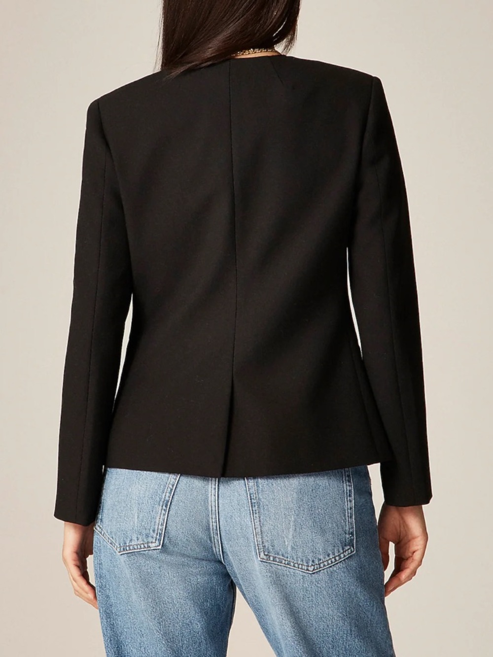 J. Crew Cora Lady Jacket In Four Season Stretch Black Size 6 - Picture 9 of 10